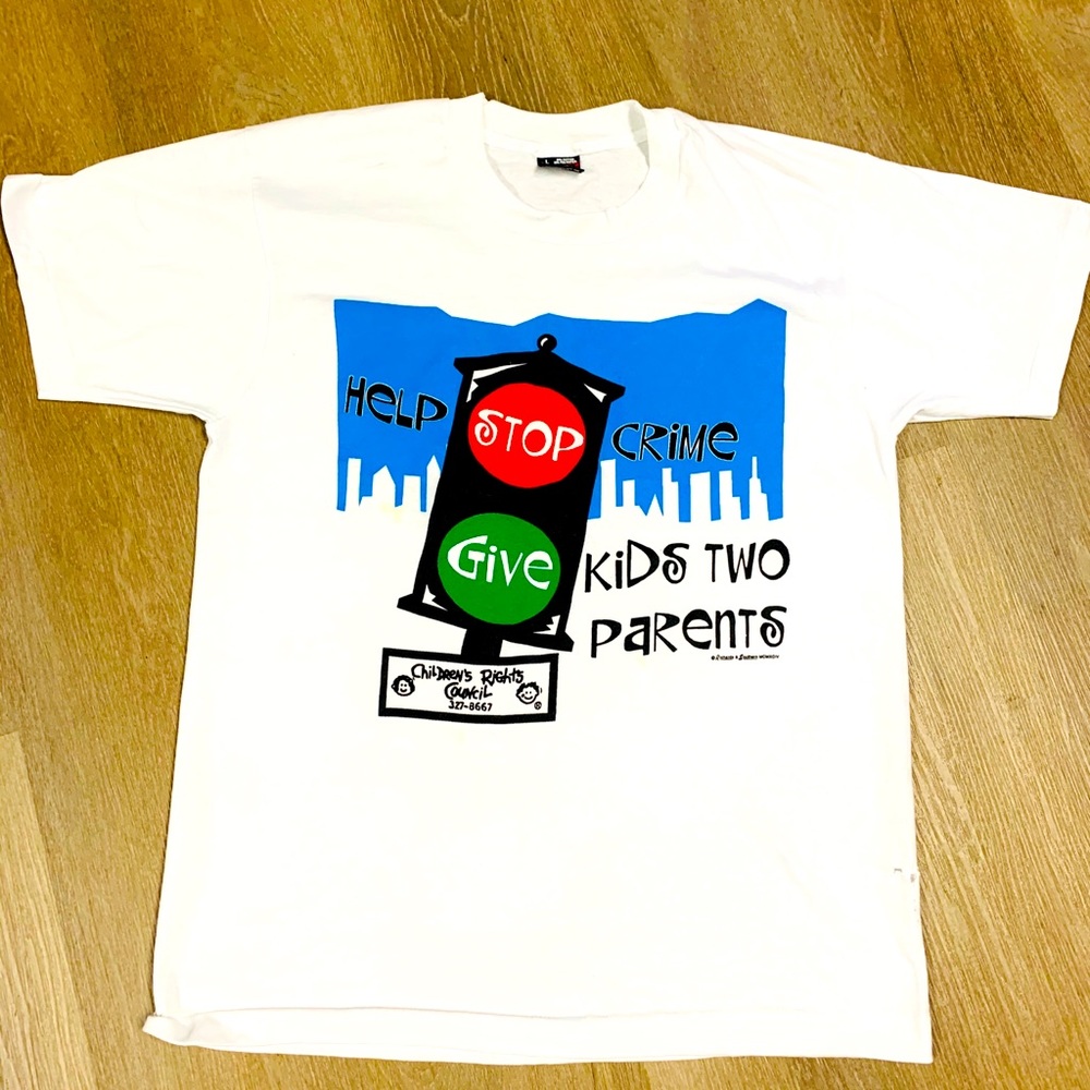 90's Single Stitch "BEST" Stop Crime Shirt Size: L